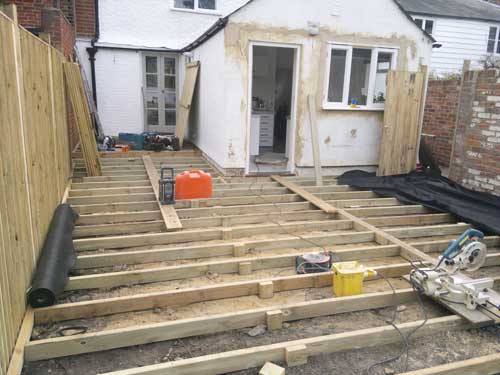 Decking, Fencing & Turfing during Willow Landscapes work