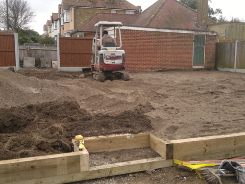 Garden design before Willow Landscapes started work