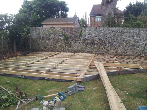 Decking, Fencing & Turfing during Willow Landscapes work