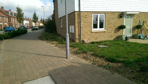 Decking, Fencing & Turfing before Willow Landscapes work