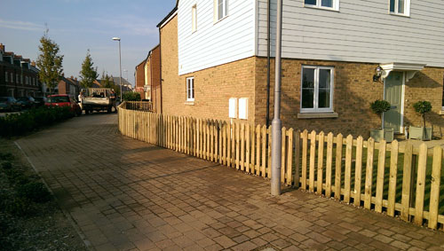 Decking, Fencing & Turfing before Willow Landscapes work