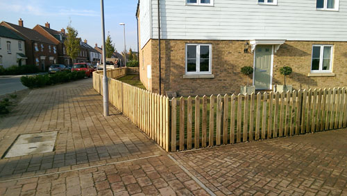 Decking, Fencing & Turfing before Willow Landscapes work