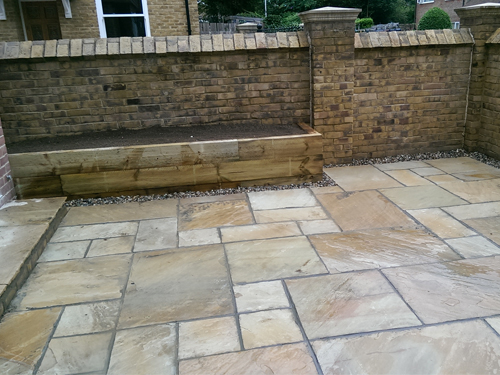 Decking, Fencing & Turfing before Willow Landscapes work