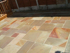 Image of Calibrated Camel Dust Patio Pack - Calibrated 22mm Hand Cut edges-20m²
