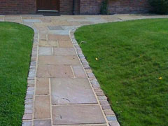 Image of Calibrated Raj Green Patio Pack - Calibrated 22mm Hand Cut edges-20m²