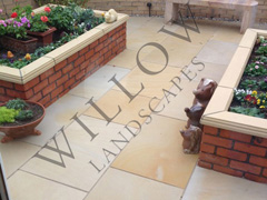Image of Yellow Mint Sawn & Honed Patio Pack - Sawn 22mm 6 Side Sawn-20m²